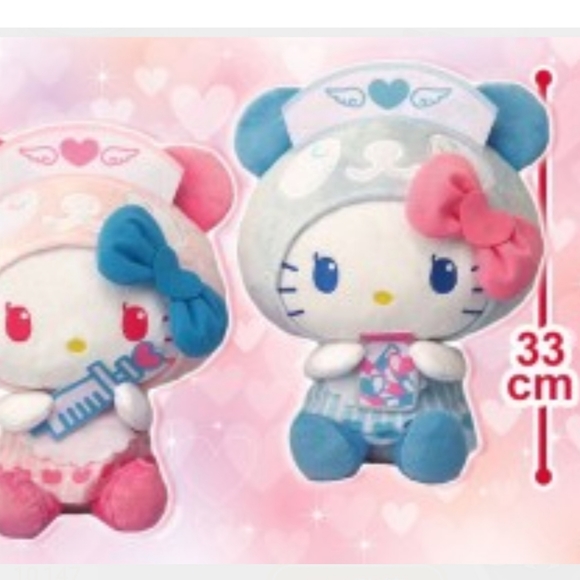Hello Kitty - Panda Nurse Big Plushy A Pink - Picture 4 of 4
